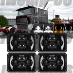 4PC 4X6" Led Headlights Hi/lo Seale Beam Drl H4 Ford LTL9000 CLT9000 CL9000. Fixed Price $75.78.