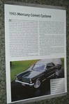1965 Mercury Comet Cyclone Info Spec Sheet Photo Feature Print 289. Fixed Price $8.99.