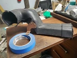 1974-1977 Corvette Original Gm Drivers Side Left Air Outlet Duct With A/c. Fixed Price $65.00.