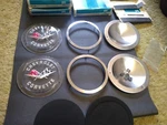58-60 C1 Corvette Front/rear Emblem Bezel Gasket Piece Set Nos Gm Silver. Fixed Price $400.00.