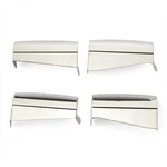 Stainless Steel Hinge Covers For Vw Beetle Bug Type 1 Split Oval Deluxe. Fixed Price $72.59.