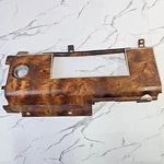 1985-1989 Lincoln Town Car Wood Grain Finish Metal Center Dash Radio Bezel Trim. Fixed Price $37.37.