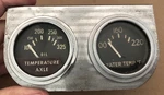 Vintage Oil & Water Temperature Car Gauge Art Deco Chrome #17. Fixed Price $99.99.