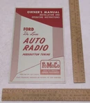 Ford De Luxe Auto Radio Owner's Manual Fold-out Listing #2020. Fixed Price $5.08.