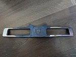 Oem 1950 1956 Willys Wagon Truck Jeepster Chrome Dash Gauge Plate B63-38. Fixed Price $145.00.