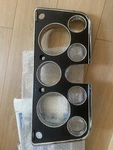 69-72 Chevy/gmc C10 Truck Black & Chrome Dash Bezel 7-HOLE Design W/lower Gauges. Fixed Price $65.00.