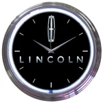 Ford Lincoln Neon Clock Sign Town Car Navigator Lamp Man Cave Wall Light Olp. Fixed Price $68.99.