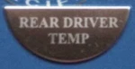 Up Gauge Emblem For Freightliner Rear Driver Temperature Stainless Etched #48099. Fixed Price $10.26.