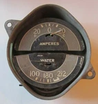 1934 Chevrolet ? Chevy Amperes Water Gauge Pr Ammeter Hot Rod Scta. Fixed Price $45.00.