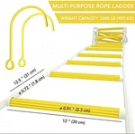 8 Ft Fire Escape Ladder - Durable, 2000 Lb Capacity, Easy To Use Hooks. Fixed Price $131.99.