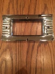Dash Panel Clock Surround # 1298143 Rechromed Part For 1949 Chrysler. Fixed Price $44.99.