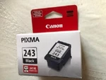 Canon PG-243 Black Ink Cartridge, Genuine, New-in-box. Fixed Price $22.85.