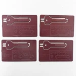 4 Qty Mopar Chrysler Dodge Emergency Spare Key Blank Credit Card Sized Oem. Fixed Price $16.92.